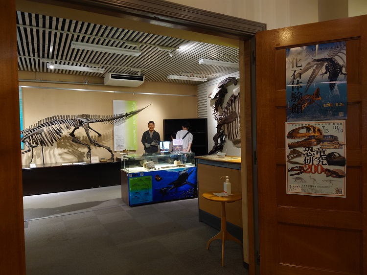 「古生物標本の世界」の入口