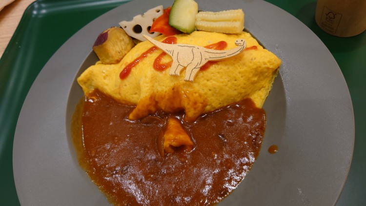 化石発掘オムハヤシライス