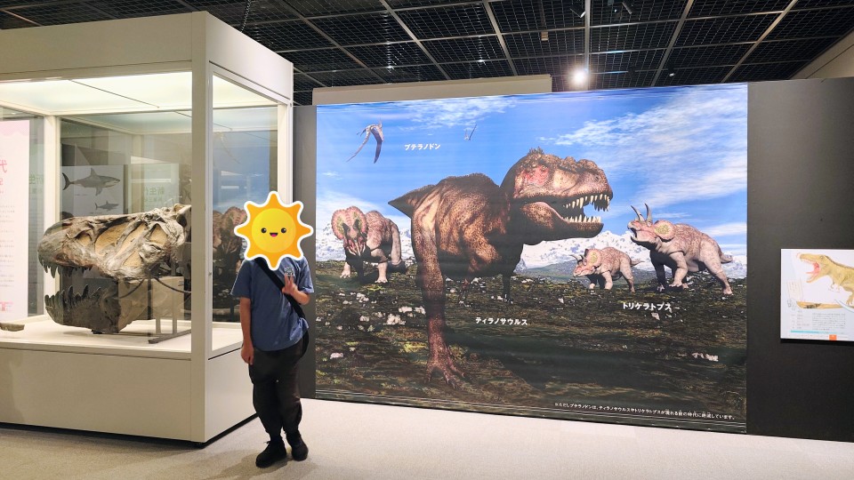 ティラノサウルスの展示の様子
