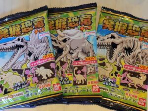 お土産の発掘恐竜チョコ